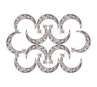 STOBAZA 50pièces Breloques Alliage Creux Pendentifs Croissant de Lune pour Création de Bijoux Breloques Lune Vintage avec Petit Trou