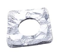STOBAZA 50pièces Couvercles De Brûleur De Cuisinière Aluminium Protections Pour Four à Gaz Couvercles De Brûleur Carrés Résistants à Huile Chaleur