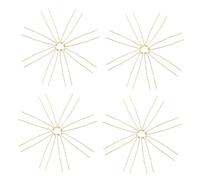 STOBAZA 50pièces Épingles à Cheveux Métal Forme De u Pinces à Chignon Et Torsades Accessoires De Coiffure Décoratifs Pour Mariée Ou Demoiselles Honneur Dorés