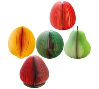 STOBAZA 5pcs Autocollants Mémo Multifonctions en Papier Forme Fruits, Portable et Pratique, pour Étudiants et Bureau Scolaire