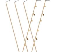 STOBAZA 5pcs Pinces à Cheveux Dorées en Alliage pour Tresses Chaînes et Bijoux, Confortables à Porter, Style Élégant pour Soirées et Fêtes