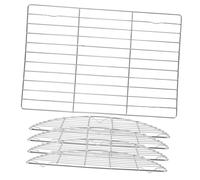 STOBAZA 5pièces Cuisson pour Barbecue Métal De Refroidissement Demi-Rond pour Égoutter Huile Support De Refroidissement Acier Inoxydable pour Cuisson Vapeur