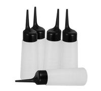 STOBAZA 5pièces Flacon Souple Pour Teinture Capillaire Avec Embout Biseauté Applicateur Huile Pour Cheveux Flacon De Mélange Pour Shampoing