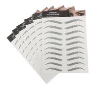 STOBAZA 6 feuilles Autocollants Sourcils Imperméables Aspect Naturel Réutilisables Sourcils Temporaire pour Femmes et Filles