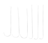 STOBAZA 6 pièces Aiguilles à Perles Incurvées Acier Inoxydable Outils de Bricolage pour Enfilage de Perles Accessoires Pratiques pour Création de Bijoux