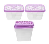 STOBAZA 6 Pièces Boîte Absorbeur Humidité en Plastique Réutilisable avec Couvercle Étanche, Déshumidificateur Portable Cuisine et Salle de Bain