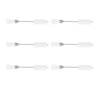 STOBAZA 6 pièces Brosse Double-embout pour Machine à Coudre Nylon pour Nettoyage Précis des Peluches Poussières et Recoins Domestiques