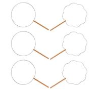 STOBAZA 6 Pièces Cadre D'éventail en Fer et Bois pour DIY, Structure Solide Finition Délicate, pour Projets Créatifs et Photographie Costume