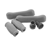 STOBAZA 6 Pièces Embouts de Béquilles en Caoutchouc Antidérapants pour Béquilles Simples et Doubles, Coussinets Confortables pour Aisselles, Accessoires Robustes pour Randonnée et Usage