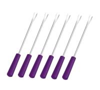 STOBAZA 6 pièces Fourchettes Acier Inoxydable pour Barbecue et Fondue Outils Anti-brûlure Multifonctions pour Fruits Fromage Viande Lot pour Pique- et Grillades