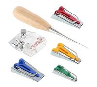 STOBAZA 6 Pièces Kit de Fabricants de Ruban Colorés pour Couture Outil Multifonction DIY pour Machine à Coudre Accessoire Maison pour Création de Biais Précis et Rapide