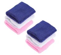 STOBAZA 6 pièces Lot de Bandeaux de Transpiration pour Poignet Garçon Fille et Adolescents Accessoires de Sport Absorbants pour Course à Pied et Basketball Éponge Doux et Élastique