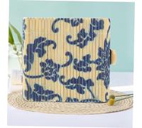 STOBAZA 6 Pièces Lot de Boîtes Rangement Bambou Miniatures pour Bijoux et Coffres à Trésors Artisanaux Organisateur Compact pour Petits Objets Cadeau Décoratif Bleu Blanc