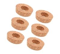 STOBAZA 6 Pièces Lot de Bouchons Liège Percés pour Vases Hydroponiques Verre Couvercles Naturels pour Propagation de Plantes Terrariums et Décorations Dintérieur