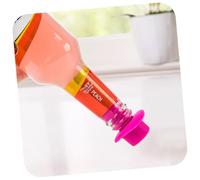 STOBAZA 6 pièces Lot de Bouchons Silicone pour Bouteille de Vin Couleur Bouchon Étanche Réutilisable pour Boissons Conservation Prolongée Accessoire Flexible et Lavable Dégustation et