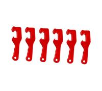 STOBAZA 6 Pièces Ouvre-seaux Plastique Lot de Clés Robustes pour Couvercles Peinture Poignée Antidérapante avec Levier Long Usage Industriel et Domestique Couleurs