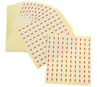 STOBAZA 60 Feuilles Autocollants Indicateurs de Flèche Rouges, Papier, Marquage des Produits Défectueux, Indication de Direction, pour Usine