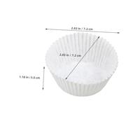 STOBAZA 600 Pièces Papier de Cuisson Blanc Caissettes Cupcake Antiadhésives Résistantes Chaleur pour Muffins Mariage Anniversaire Shower