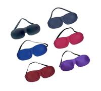 STOBAZA 6pièces Lot De Masques Pour Yeux Sans Ailettes Pour Nez Bandeau Uni Pour Maison Voyages Noir Bleu Cyan Rose