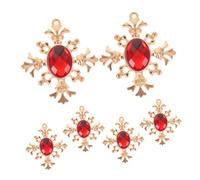 STOBAZA 6pièces Pendentifs Croix Baroques Alliage à Monter Soi-même Pour Création De Bijoux Colliers Porte-clés Boucles Oreilles