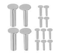 STOBAZA 7 paires Rivets Acier Inoxydable pour Poignée de Couteau de Cuisine Fixation Robuste pour Manche Vis de Poignée de Coutellerie Rivets de Coupe Résistants pour Usage Intensif