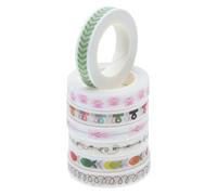 STOBAZA 7 pièces Ruban Washi DIY Coloré Déchirable Main Adhésif Décoratif Polyvalent pour Scrapbooking Journaux et Loisirs Créatifs