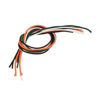 STOBAZA 8 Câbles de Guitare Électrique en Cuivre Étamé 30 Cm Fil Vintage Ciré et Système Pushback Coloré Accessoires pour Basse Compatibles Amplis, Kit Pièces Détachées pour Réparation