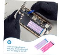 STOBAZA 8 feuilles Bandes Adhésives pour Batterie Smartphone Lot de Rouges Prédécoupées Colle Forte et Facile à Appliquer pour Remplacement et Réparation Sécurisés