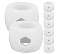 STOBAZA 8 pièces Anneaux de Positionneur pour Tiges de Babyfoot Accessoires Plastique pour Table de Football Anneaux Arrêt pour Barres de But Accessoires de Jeu Détachés pour Table de