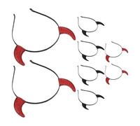 STOBAZA 8 Pièces Bandeau à Cornes de Démon en Tissu Non Tissé D'halloween Accessoire Polyvalent et Confortable pour Fête à Thème et Costume Vampire