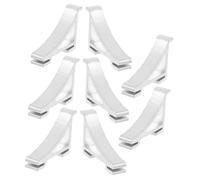 STOBAZA 8 Pièces Clips de Support pour Étagère Congélateur Aluminium Crochets Robustes pour Clayette Réfrigérateur Fixation Stable et Facile à Installer
