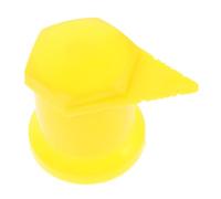 STOBAZA 8 pièces Lot de Couvre-écrous Plastique Jaune avec Indicateur Visuel de Serrage pour Roue de Voiture Protection Sécurisée le Desserrage des Écrous de Moyeu Installation Facile