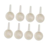 STOBAZA 8 pièces Lot de Cuillères Céramique pour Bougies Porte-Aroma Petit Format Support Incense Brûleur Accessoires et Décoratifs pour Maison et Bureau