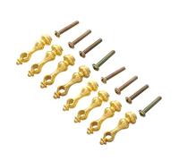 STOBAZA 8 pièces Metal Spindles Furniture Hardware Full Through Post End Caps for Glass Railing Baluster Decorative Connectors for Home Décor