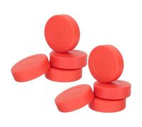 STOBAZA 8 Pièces PVC Ice Hockey Pucks Matte Flat Practice Pucks for Indoor Outdoor Training Ground Hockey Balls for and Sports Skill Development