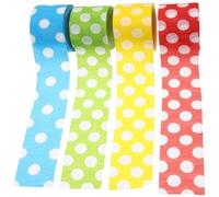 STOBAZA 8 Rouleaux de Serpentins en Papier Crépon à Pois Coloré, Papier Crépon Épais pour Décoration de Fête, Anniversaire, Mariage, Décorations Murales et Fond, Kit Festif Polyvalent