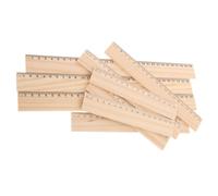 STOBAZA 9 pièces Lot de Règles Bois Droites Multi-fonctions Robustes pour Dessin Mesure Précise Outil Pratique pour Artistes Architectes et Étudiants
