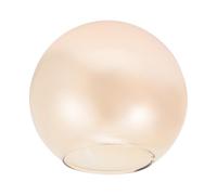 STOBAZA Abat-Jour en Verre Globe 13 CM, Cache-Lampe Sphérique Marron Clair pour Suspensions et Lampadaires, Éclairage Intérieur pour Salon et Chambre