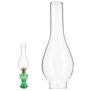 STOBAZA Abat-jour Long En Verre Pour Lampe à Pétrole Cheminée Lampe à Pétrole Abat-jour En Verre Cylindrique Cheminée e Tempête Abat-jour Bougie Pilier Sertissage Accessoires Un