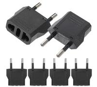 STOBAZA Adaptateur Prise USA vers France Portable en Abs et Cuivre, Convertisseur pour Voyage Compact 125-250v pour Business Trip et Chargeur Ordinateur Léger