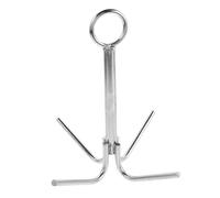 STOBAZA Ancre à Quatre Griffes Acier Inoxydable Crochet de Grappin Marin Robuste pour Yacht Kayak et Bateaux Pneumatiques Ancre Compacte Antirouille avec Prise Stable