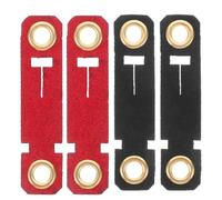 STOBAZA Anneaux Ouverts pour Pattes d'oiseaux Réglables en Velours Solide avec Boucle Ajustable, Confortables et Anti-Perte, Lot de 4 pour Entraînement et Identification des Perroquets