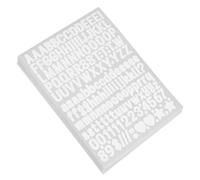 STOBAZA Autocollants Lettres Blanches Autocollants Thermocollants pour Tissu 50 Feuilles Lavables et Repositionnables Chiffres pour Vêtements Personnalisation DIY