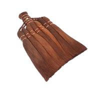 STOBAZA Balai Extérieur Tête de Remplacement Fibres Naturelles de Palmier et Brosse Robuste pour Patios Jardins et Manche Compatible Nettoyage Écologique