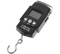 STOBAZA Balance à Ressort Portable 50 Kg avec Ruban à Mesurer Balance Électronique Domestique Compacte Écran LCD Rétroéclairé Peson Manuel Multifonction pour Pêche la Cuisine et