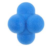 STOBAZA Balle D'entraînement Hexagonale Agile 7,6 Cm Bleue en Silicone pour Coordination Œil-Main, Équipement D’agilité et Réflexes Multisport Intérieur Extérieur, Outil D’entraînement