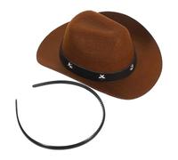 STOBAZA Bandeau Chapeau de Cowboy Mini pour Pets, Fête, Café, Non-tissé | Décoration Western Élégante, Tissu Doux et Confortable, Style Charmant, pour Anniversaire et Soirée