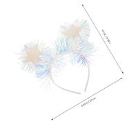 STOBAZA Bandeau Étoile Pailleté Guirlande Scintillante pour Fêtes de Noël et Anniversaires Accessoire Léger et Réutilisable pour Célébrations Festives