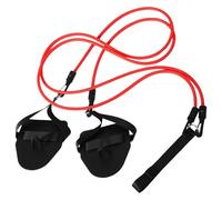 STOBAZA Bandes de Résistance pour Natation 2 Pcs Rouge 30 LB Ceinture Élastique 32 M pour Entraînement Force Musculaire Amélioration Technique Nage Usage Terrestre et Aquatique