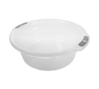 STOBAZA Bassine Plastique Transparente avec Poignées Cuvette Ronde Multi-usage pour Bain de Lavage Main Lessive et Bain pour Animaux Grand Modèle Portable